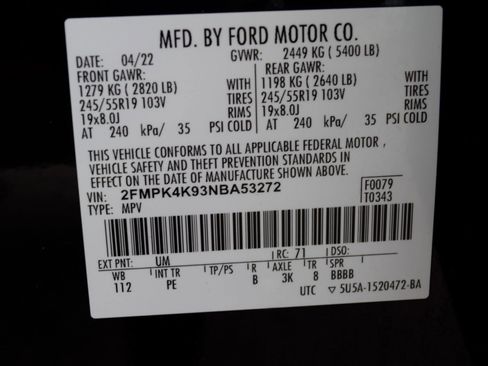 Used 2022 Ford Edge Titanium w/ Equipment Group 301A AWD/4WD image 26
