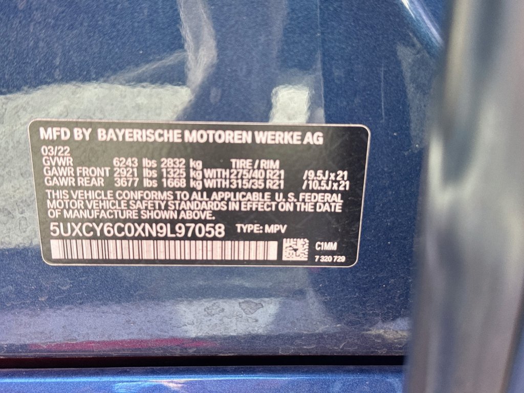 Used 2022 BMW X6 xDrive40i w/ M Sport Package AWD/4WD image 6