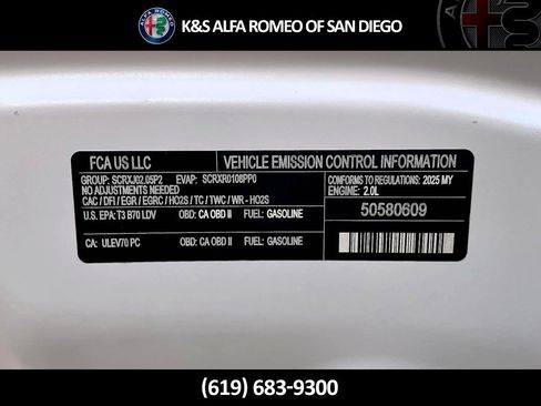 New 2025 Alfa Romeo Giulia w/ Driving Assist Package image 16