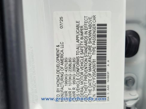 New 2025 Honda Accord LX image 13