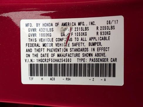 Used 2017 Honda Accord Sport image 24