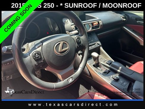 Used 2015 Lexus IS 250 w/ F-Sport Package RWD image 7