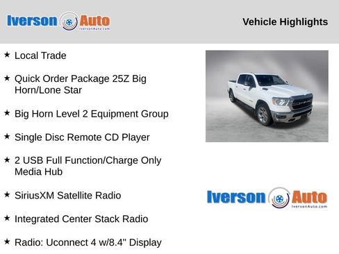 Used 2019 RAM 1500 Big Horn AWD/4WD image 2