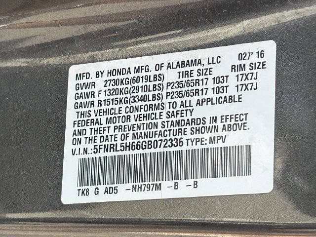 Used 2016 Honda Odyssey EX-L image 39