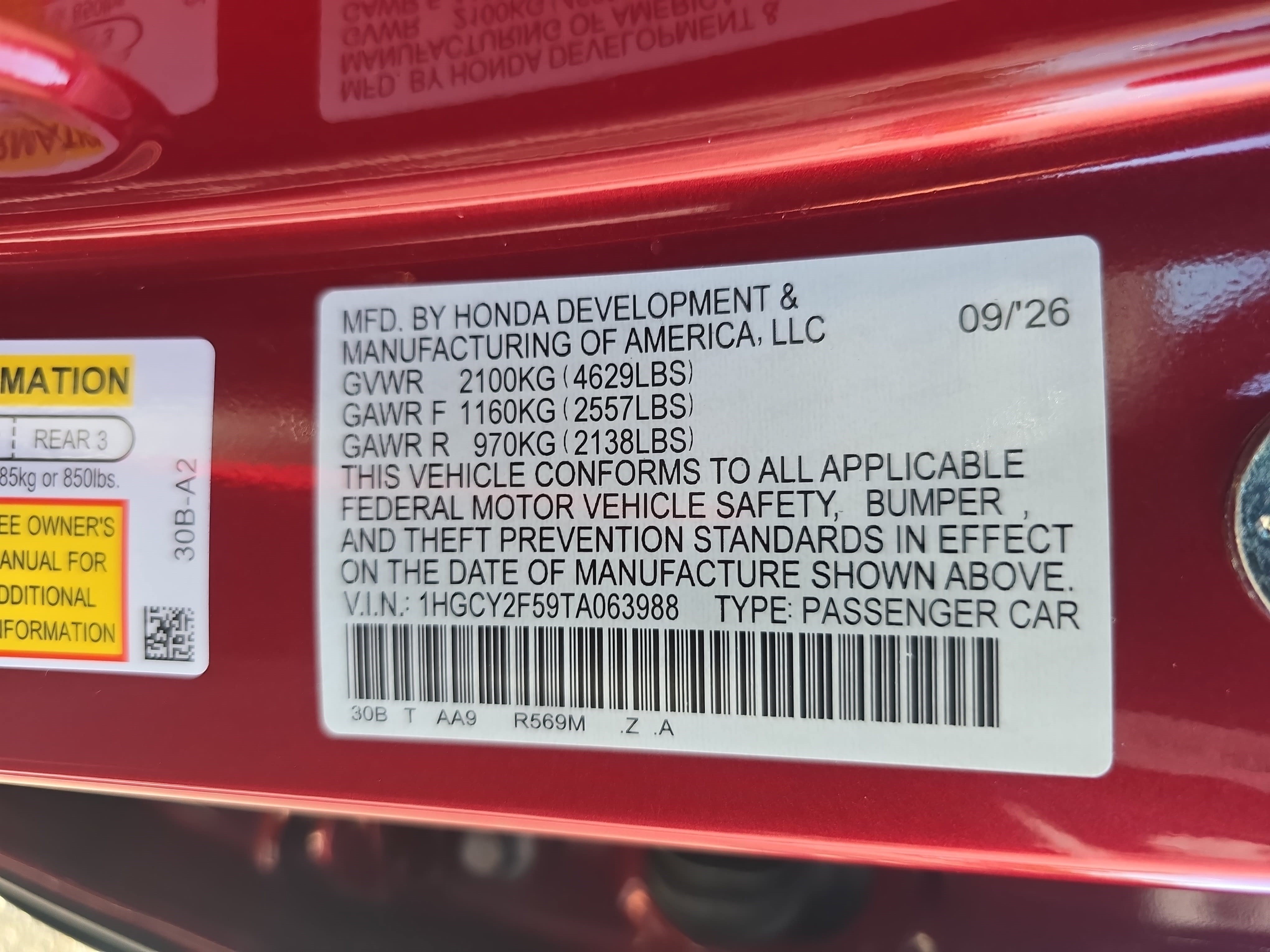 New 2026 Honda Accord Sport image 34