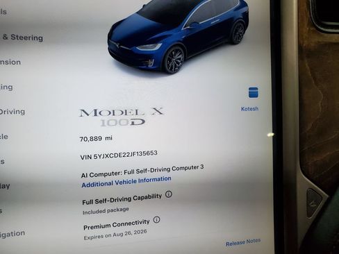 Used 2018 Tesla Model X 100D AWD/4WD image 32