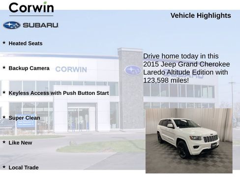 Used 2015 Jeep Grand Cherokee Altitude image 6