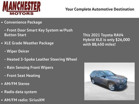 Used 2021 Toyota RAV4 XLE w/ Convenience Package AWD/4WD image 2