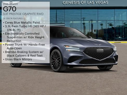 New 2026 Genesis G70 3.3T Prestige RWD image 3