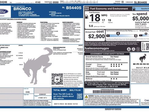 New 2025 Ford Bronco 2-Door w/ Sasquatch Package image 24