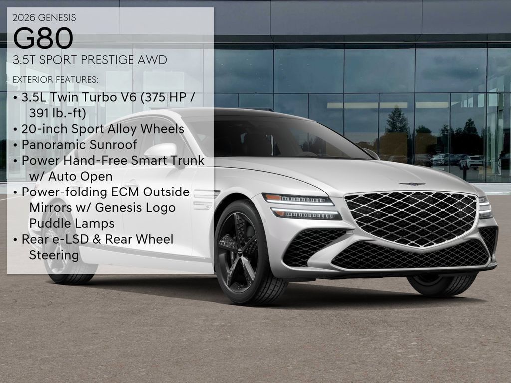 New 2026 Genesis G80 3.5T Sport Prestige AWD/4WD image 3