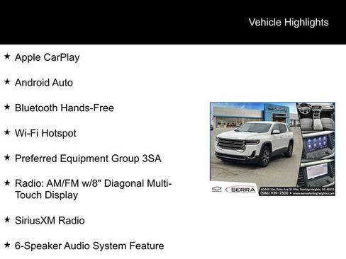Certified 2023 GMC Acadia SLE image 4