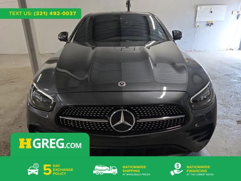 Used 2022 Mercedes-Benz E 350 Sedan w/ AMG Line Exterior image 1