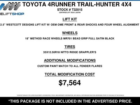 Used 2025 Toyota 4Runner Trailhunter image 2