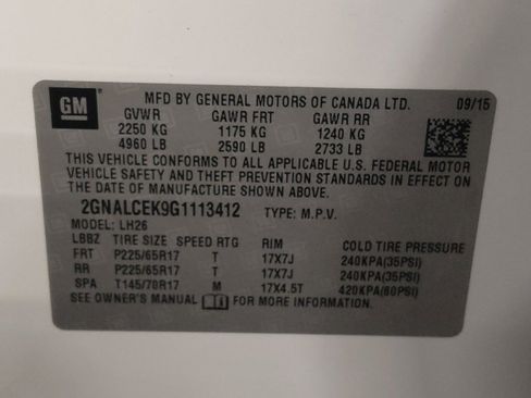 Used 2016 Chevrolet Equinox LT w/ Convenience Package image 33