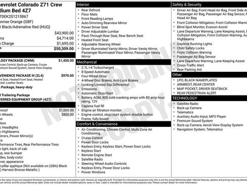 Used 2025 Chevrolet Colorado Z71 w/ Technology Package AWD/4WD image 6