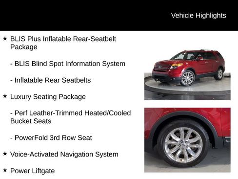 Used 2014 Ford Explorer Limited w/ Equipment Group 302A AWD/4WD image 19