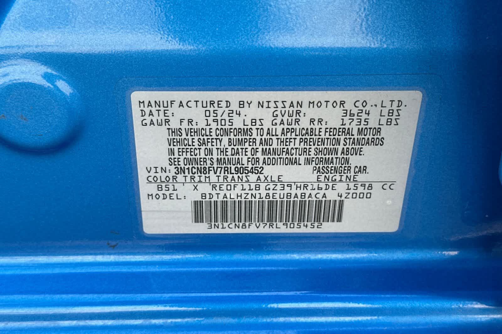 Used 2024 Nissan Versa SR FWD image 26