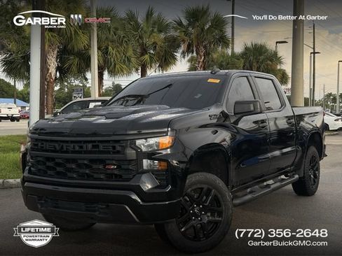 Used 2024 Chevrolet Silverado 1500 Custom Trail Boss w/ Turbomax Blackout Package AWD/4WD image 1