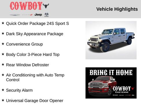 New 2026 Jeep Gladiator Sport image 2