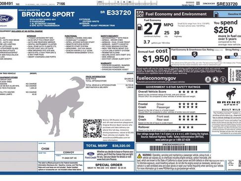 Used 2025 Ford Bronco Sport Outer Banks w/ Outer Banks Tech Package+ AWD/4WD image 3