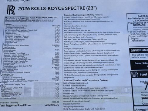 New 2026 Rolls-Royce Spectre AWD/4WD image 19
