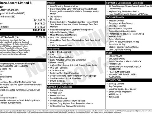 Used 2024 Subaru Ascent Limited w/ Technology Package image 44