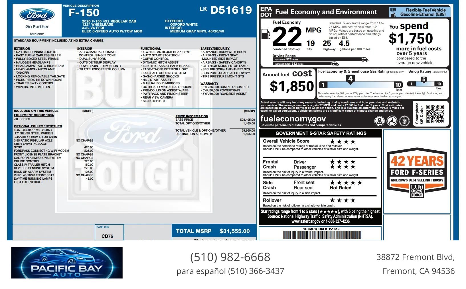 Used 2020 Ford F150 XL RWD image 29