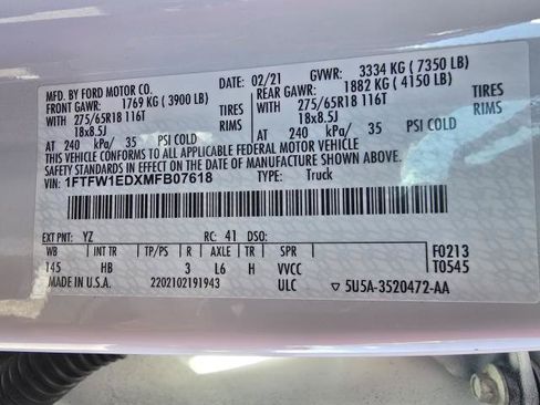Used 2021 Ford F150 Lariat AWD/4WD image 43