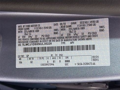 Used 2022 Lincoln Corsair AWD w/ Equipment Group 101A image 32