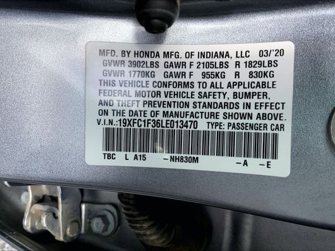 Used 2020 Honda Civic EX image 34