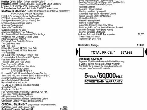 Used 2024 Jeep Gladiator Mojave image 3