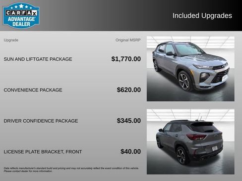 Used 2021 Chevrolet TrailBlazer RS w/ Sun and Liftgate Package FWD image 3