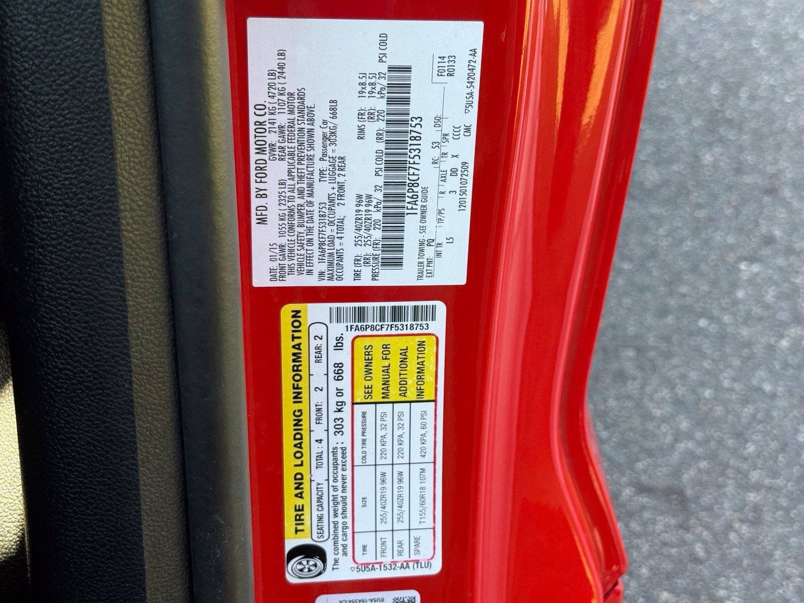 Used 2015 Ford Mustang GT Premium w/ Equipment Group 401A RWD image 43