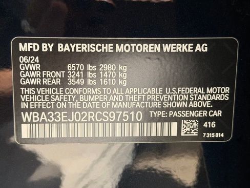 Used 2024 BMW 760i xDrive w/ Executive Package AWD/4WD image 58
