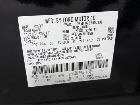Used 2017 Ford Explorer Platinum AWD/4WD image 9