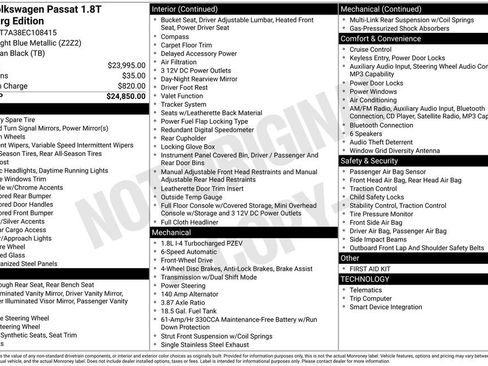 Used 2014 Volkswagen Passat 1.8T Wolfsburg Edition image 2