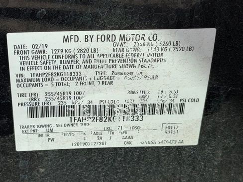 Used 2019 Ford Taurus Limited FWD image 25