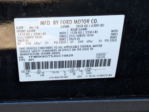 Used 2018 Ford Explorer Sport w/ Equipment Group 401A image 22