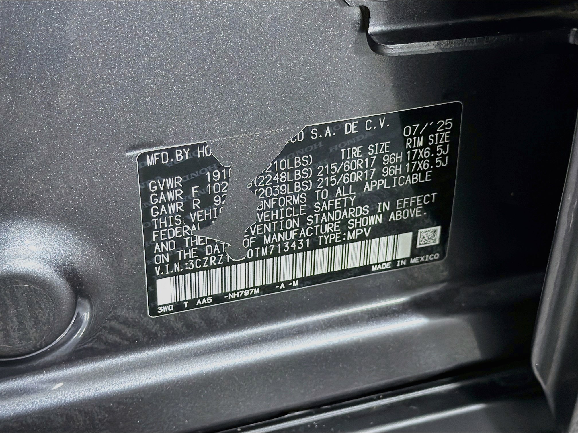 Used 2026 Honda HR-V LX image 12