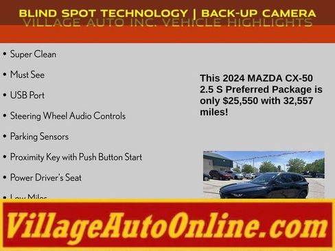 Used 2024 MAZDA CX-50 AWD 2.5 S w/ Preferred Package image 8