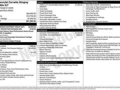 Used 2020 Chevrolet Corvette Stingray Preferred Conv w/ 2LT Preferred Equipment Group