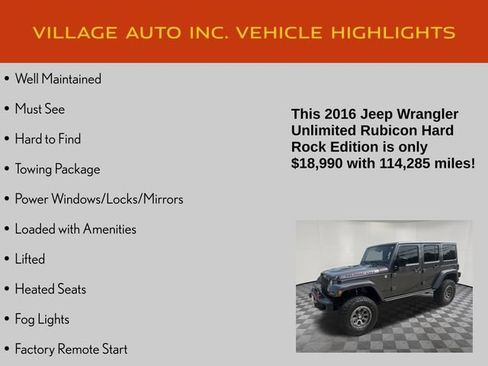 Used 2016 Jeep Wrangler Unlimited Rubicon AWD/4WD image 7