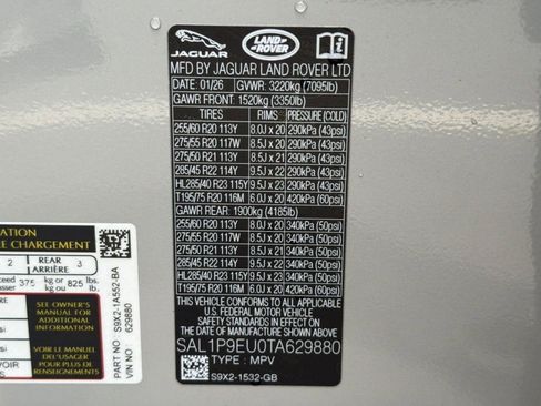 New 2026 Land Rover Range Rover Sport SE AWD/4WD image 18