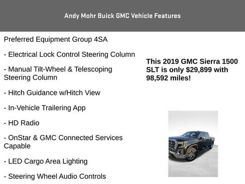 Used 2019 GMC Sierra 1500 SLT w/ SLT Premium Plus Package AWD/4WD image 16