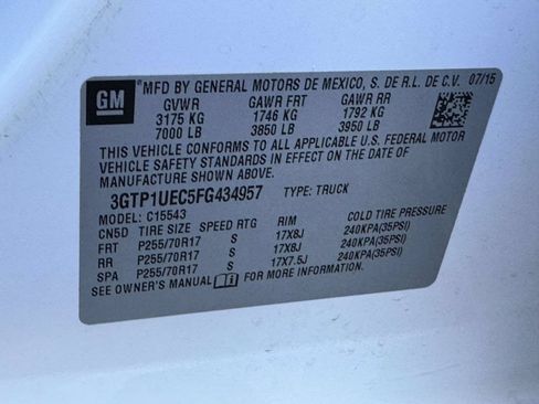 Used 2015 GMC Sierra 1500 SLE w/ SLE Value Package RWD image 27