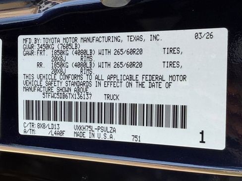 New 2026 Toyota Tundra Limited image 30