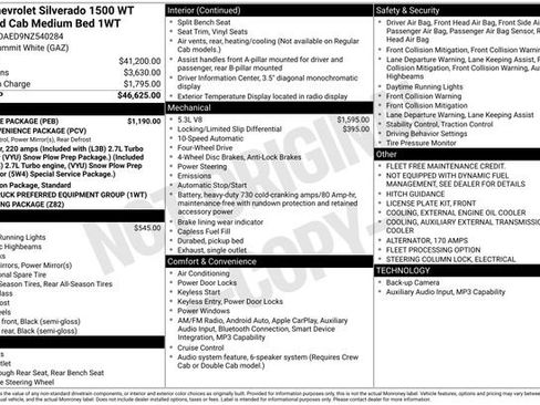 Used 2022 Chevrolet Silverado 1500 W/T w/ WT Value Package image 49