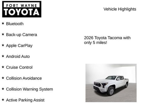 New 2026 Toyota Tacoma SR5 AWD/4WD image 7