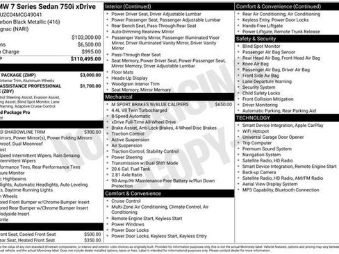 Used 2021 BMW 750i xDrive w/ M Sport Package image 3